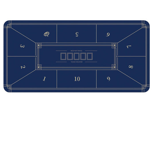Poker Table Mat 10 Players Texas Hold'em Poker Mat 180cm *90 Anti-Slip Rubber dealonline.co.nz