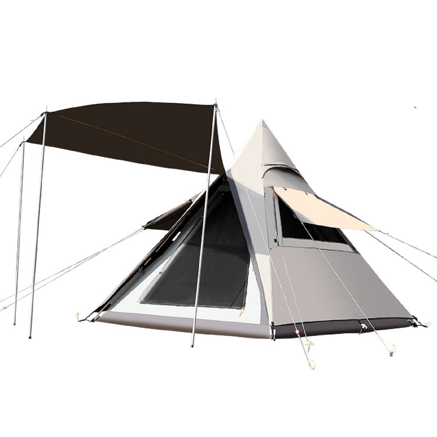 Automatic Pyramid Double-Layer Outdoor Camping Tent ECOTREK