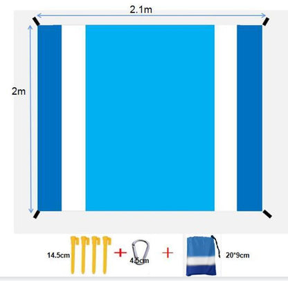Sandproof & Waterproof Beach Mat – 210x200 cm ECOTREK