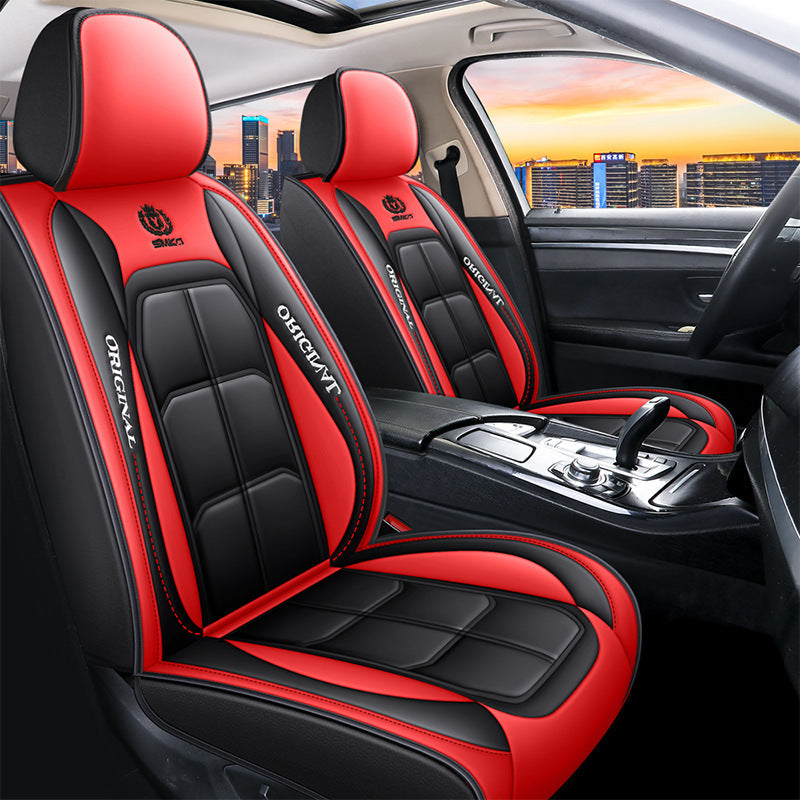 Car Seat Cover Faux Leather Cushion 5 Seater Full Set Front Rear Premium Quality dealonline.co.nz