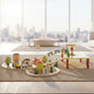 78 Pcs Wooden Railway Track Toy Early Educational Manual Control Car Set Gift dealonline.co.nz