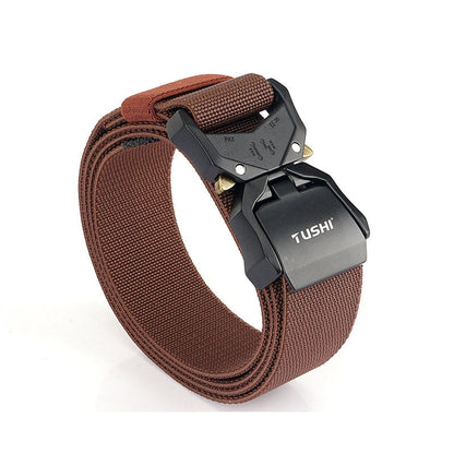 Tactical Belt Military Hiking Nylon Web Rigger Work Belts Heavy-Duty Quick-Relea dealonline.co.nz