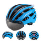 HT-22 Adult Bike Helmet – Lightweight Cycling Helmet with Magnetic Goggles & LED Tail Light HT43204