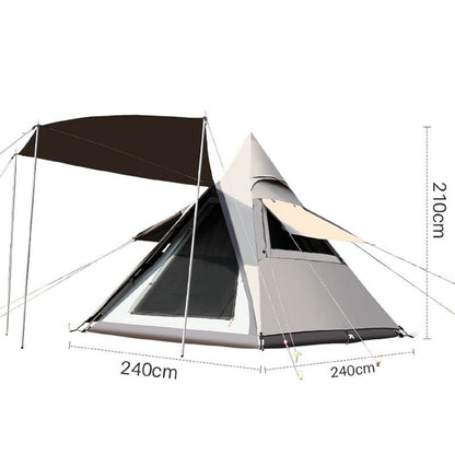 Automatic Pyramid Double-Layer Outdoor Camping Tent ECOTREK