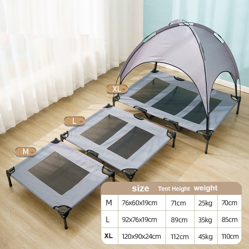 Elevated Pets Dogs Bed Raised Pet Cots Outdoor Camping Tent Sun Shade Canopy dealonline.co.nz