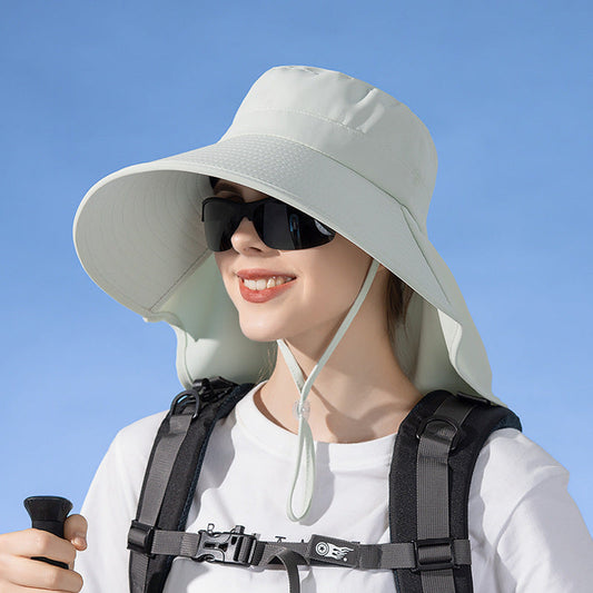 GREEN Sun Hats Wide Brim Bucket Outdoor Fishing Hiking Cap UV Protection dealonline.co.nz