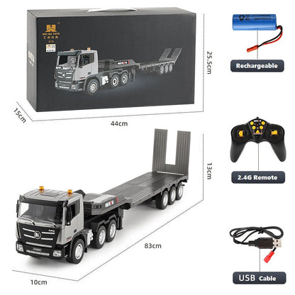 2.4G Wireless Electric Alloy Remote Control Truck & Trailer with Lights & Sounds dealonline.co.nz