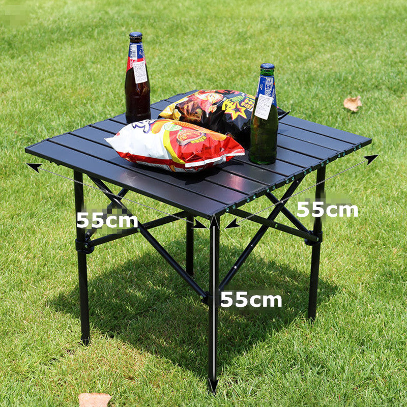 Portable Folding Table Tea Picnic Camping Barbecue Square Table 55cm dealonline.co.nz