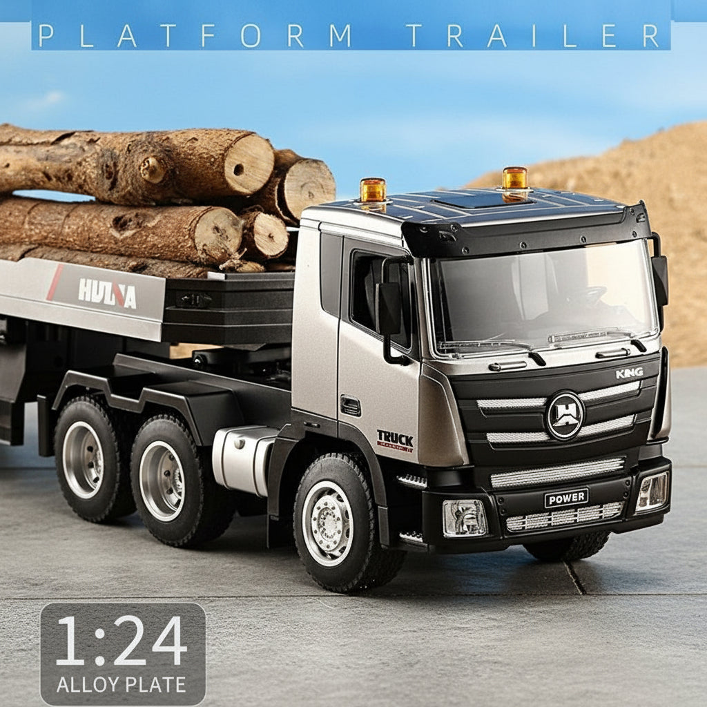 2.4G Wireless Electric Alloy Remote Control Truck & Trailer with Lights & Sounds dealonline.co.nz