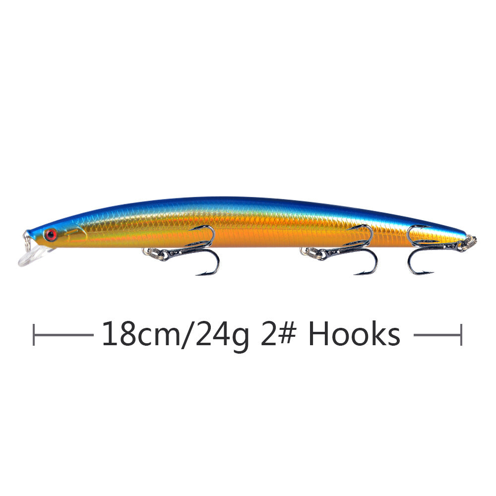 10pcs/p Large Fishing Lures 18cm Hard Bait Lures with Treble Hook Lifelike dealonline.co.nz