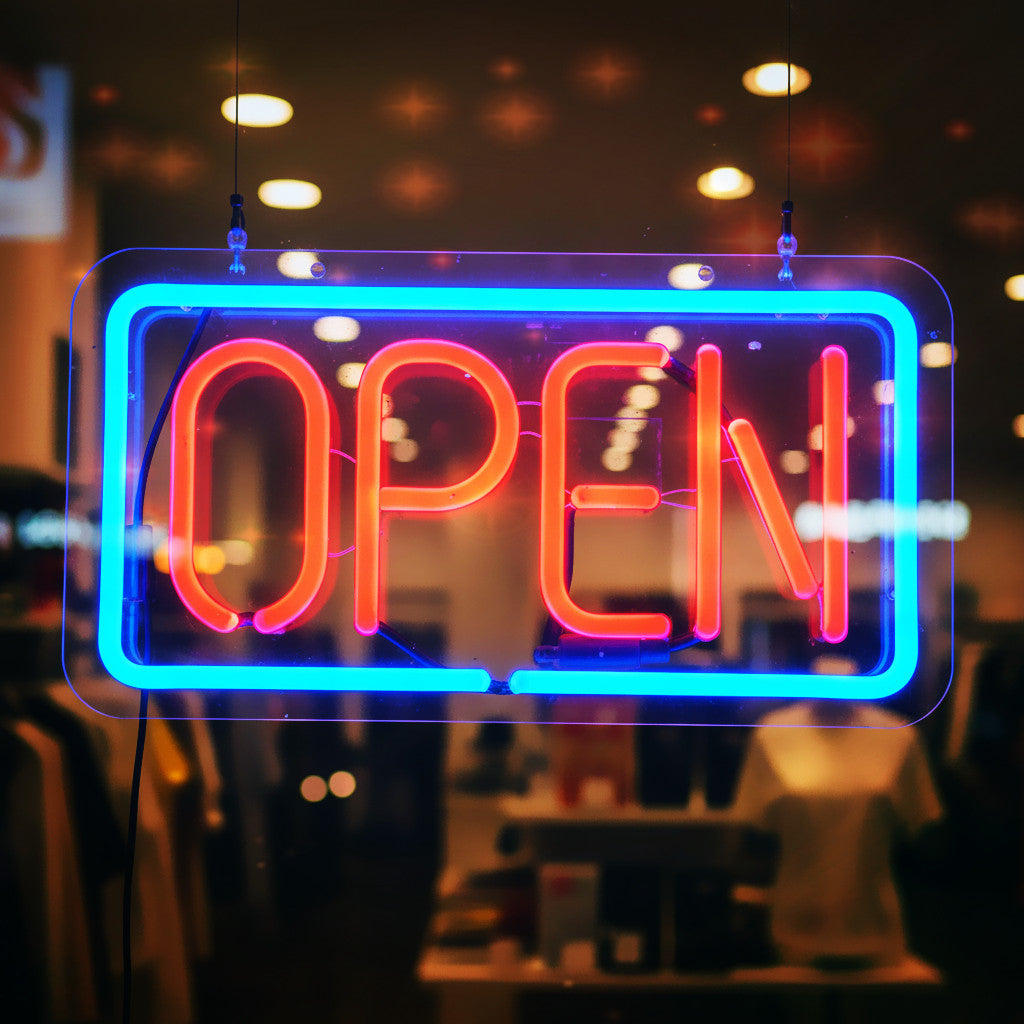 OPEN Neon Sign LED Tube Handmade Visual Artwork Bar Pub Club Wall Decor Light dealonline.co.nz