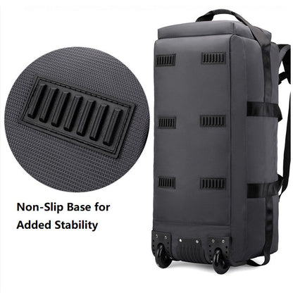 Rucksack with Wheels 80L Rolling Duffle Bag with Wheels 31" Foldable Travel Duffel  Versatile 2-in-1 CP1234