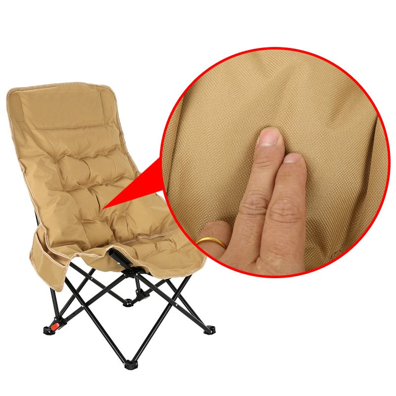 ECOTREK High-Back Padded Camping Chair – 3 Position Reclining Moon Chair ECOTREK