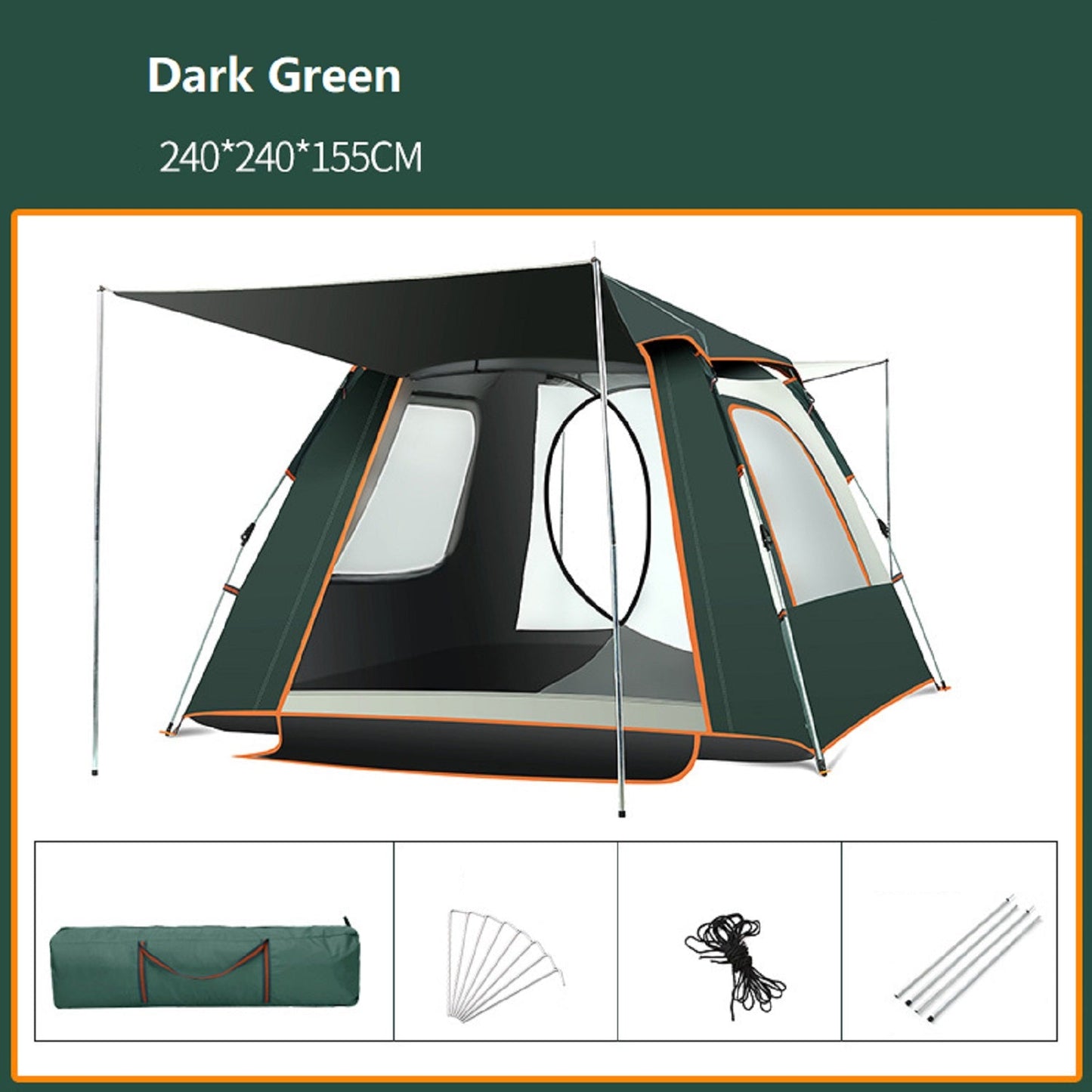 Family Tent – Lightweight & Easy to Set Up JLP74816 ECOTREK