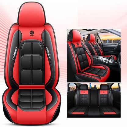 Car Seat Cover Faux Leather Cushion 5 Seater Full Set Front Rear Premium Quality dealonline.co.nz