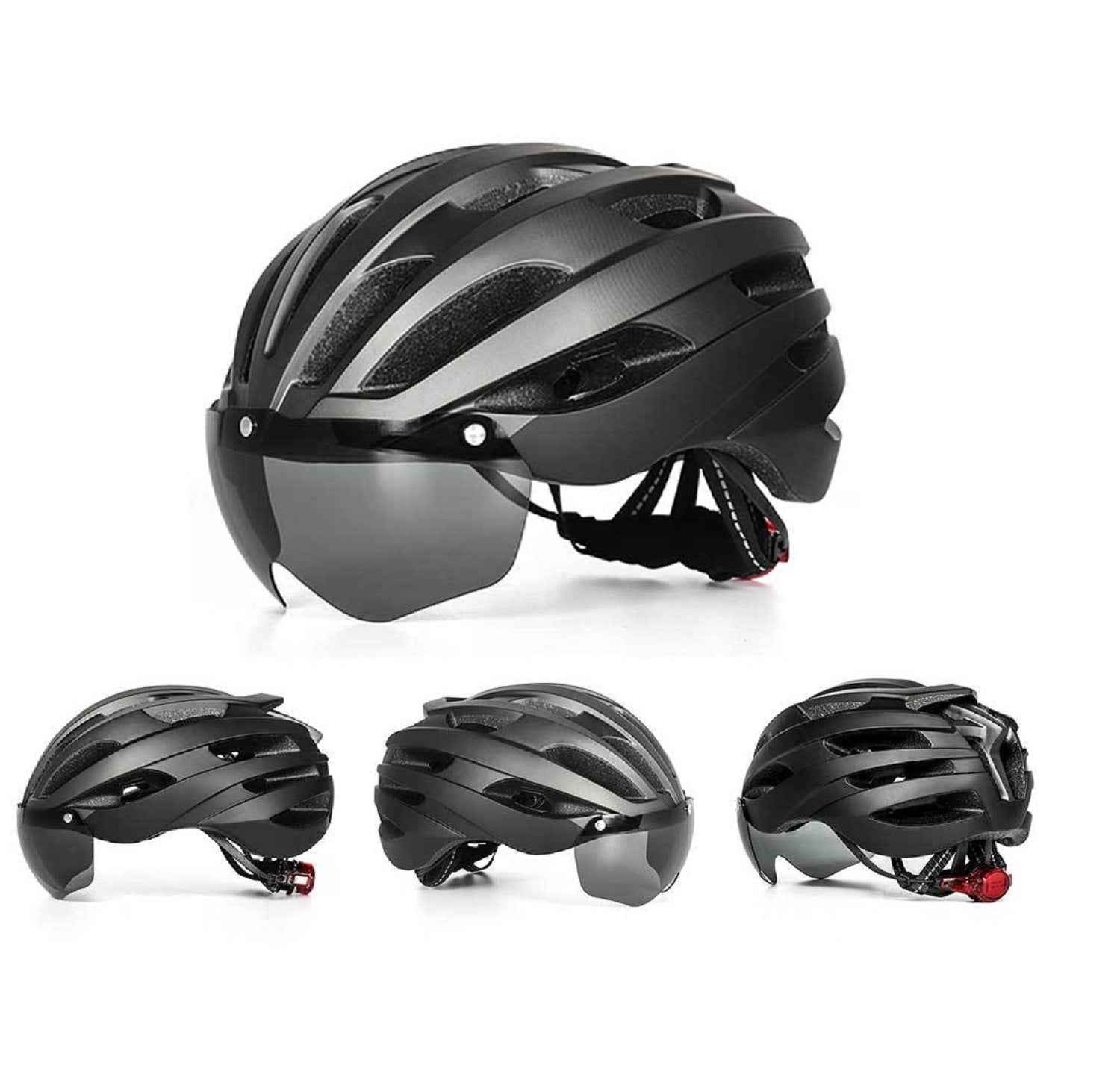 ECOTREK Adult Bicycle Helmet – Adjustable Cycling Helmet with Removable Goggles HT53107
