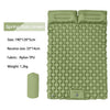 Ultralight 2 Person Inflatable Camping Sleeping Mat with Built-in Foot Pump and Pillow
