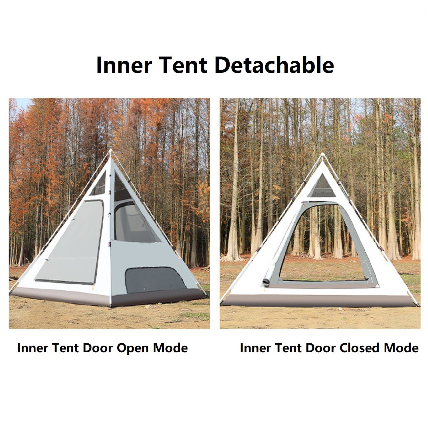 Automatic Pyramid Double-Layer Outdoor Camping Tent ECOTREK