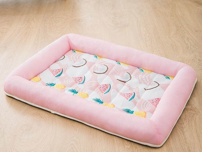 XL Soft Breathable Pet Lay Cooling Mat Pad Bed For Summer Dog Cat Pup dealonline.co.nz