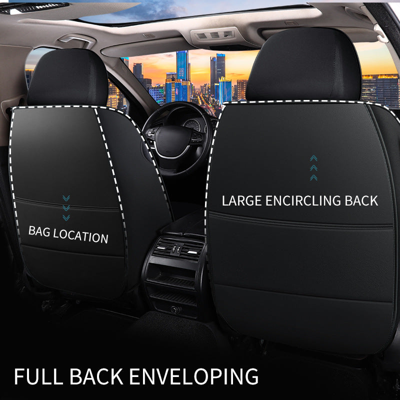 Car Seat Cover Faux Leather Cushion 5 Seater Full Set Front Rear Premium Quality dealonline.co.nz