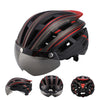 HT-22 Adult Bike Helmet – Lightweight Cycling Helmet with Magnetic Goggles & LED Tail Light HT43204
