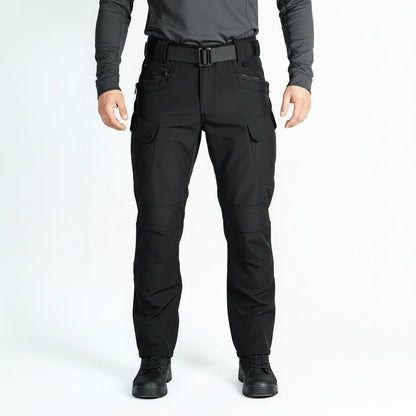 Men's Tactical Pants Water Resistant Cargo Pants Soft Shell Fleece Lined BLACK dealonline.co.nz