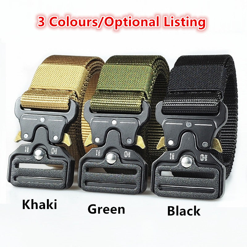 Tactical Belt Military Hiking Nylon Web Rigger Work Belts dealonline.co.nz