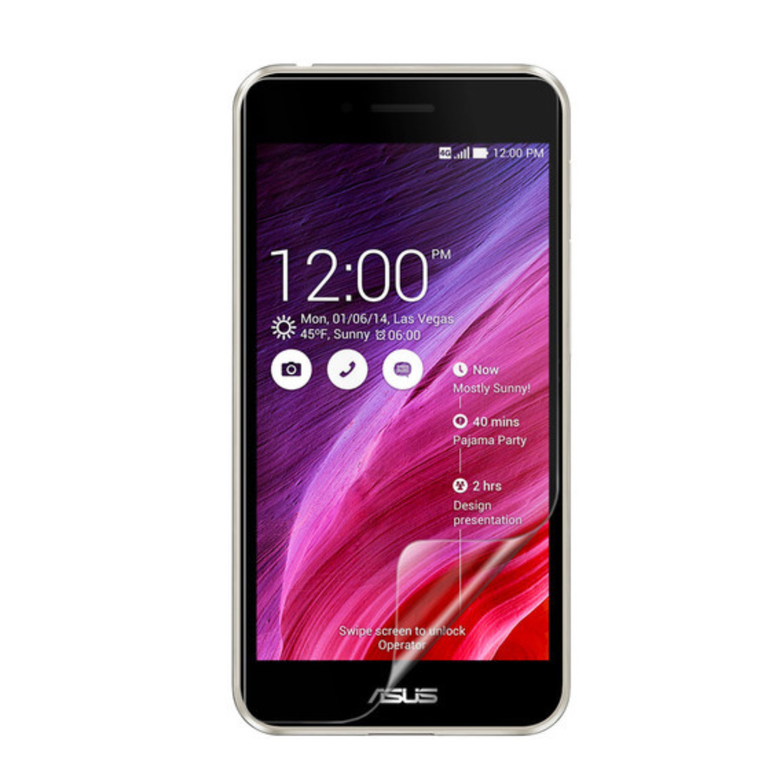 Hydrogel Screen Protector for Asus PadFone S (Pack of 2) 9eight5