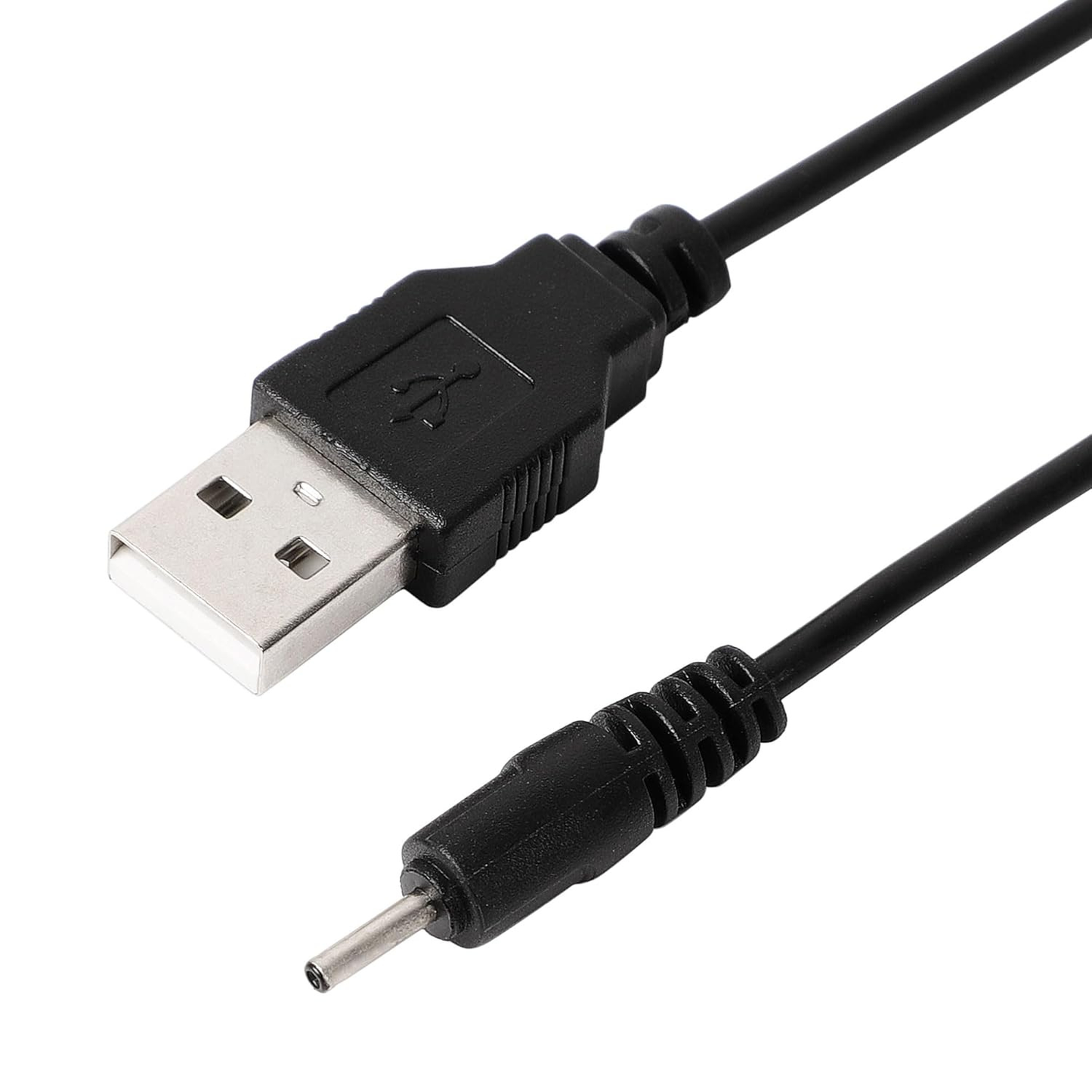 Charger Cable for Nokia Phone 2 mm / Barrel chargers (Black) 1m - ShopHub