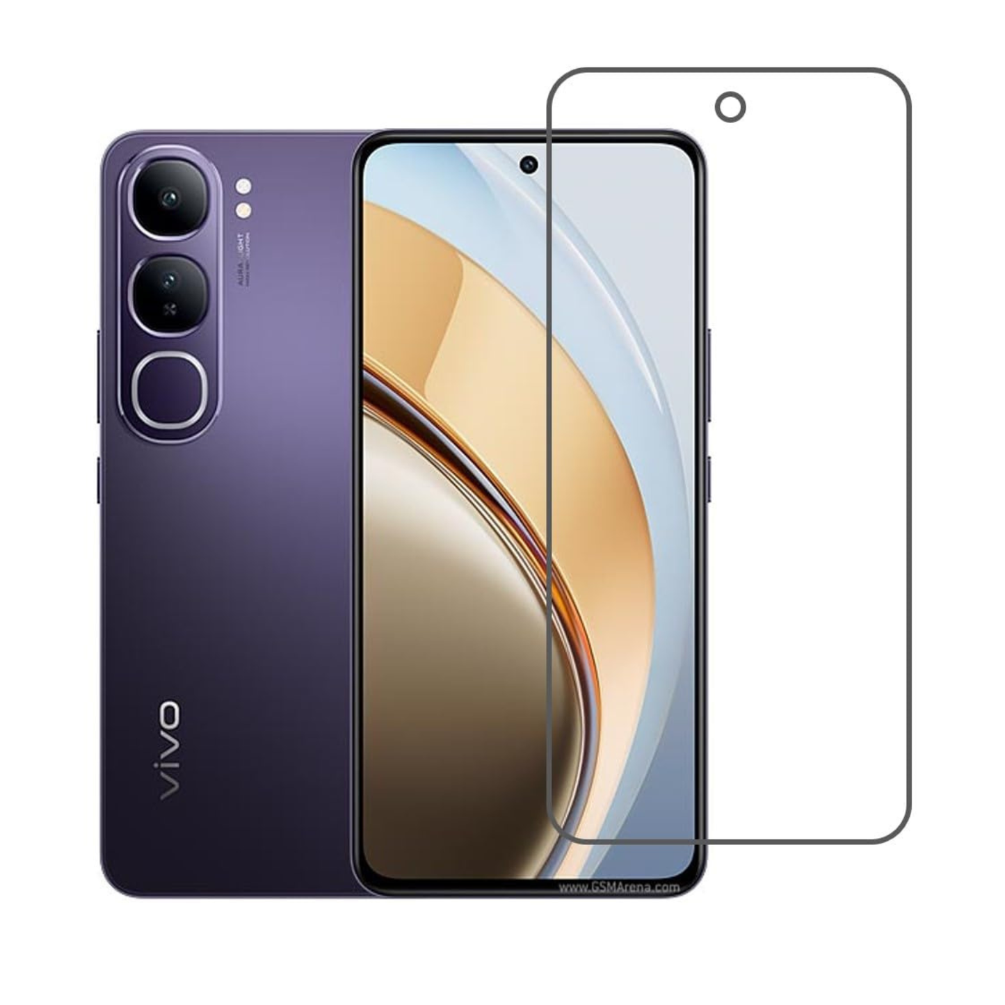 Hydrogel Screen Protector for Vivo Y300i (Pack of 2) 9eight5