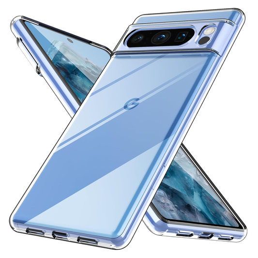 Silicone Case for Google Pixel 8 pro (clear) 9eight5