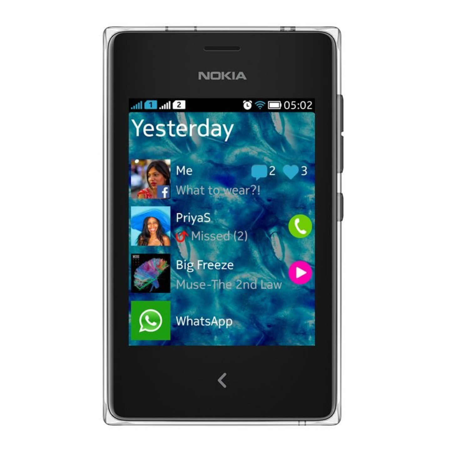 Hydrogel Screen Protector for Nokia Asha 502 Dual SIM (Pack of 2) 9eight5
