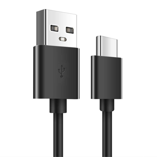 USB-A to USB-C Charger Cable for TCL Phones (Black) 1m 9eight5