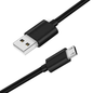 USB-A to micro-USB Charger Cable for TCL Phones (Black) 1m 9eight5