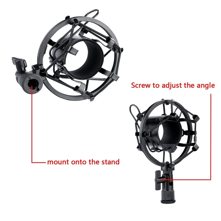 3000 Home KTV Mic Condenser Sound Recording Microphone with Shock Mount & Pop Filter for PC & Laptop, 3.5mm Earphone Port, Cable Length: 2.5m