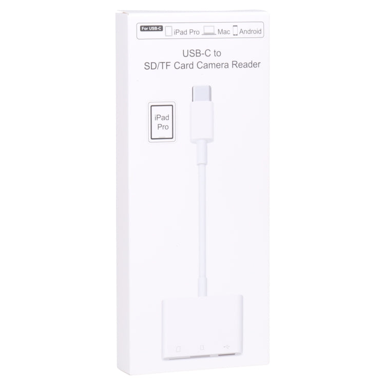 NK103TC 3 in 1 USB-C / Type-C Male to SD + TF + USB Female Camera Reader