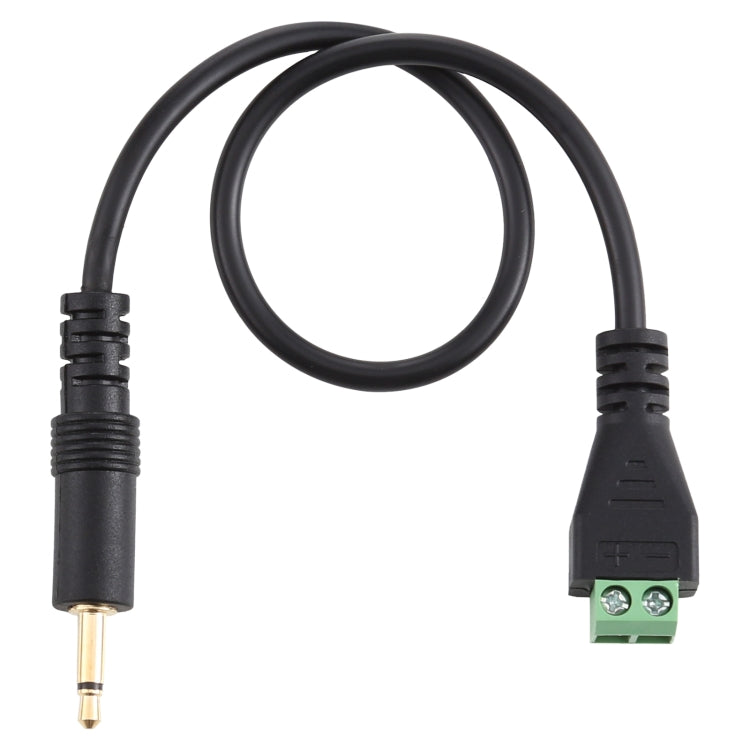 3.5mm Male to 2 Pin Pluggable Terminals Solder-free Connector Solderless Connection Adapter Cable, Length: 30cm