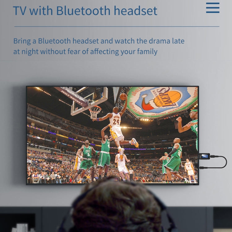 T11B 2 in 1 USB Bluetooth 5.0 Transmitter & Receiver Audio Adapter with LCD Screen