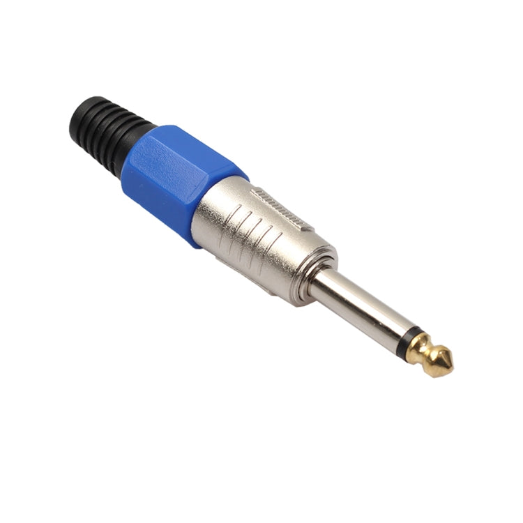 2 PCS 6.35 Gold-plating Mono Microphone Audio Plug