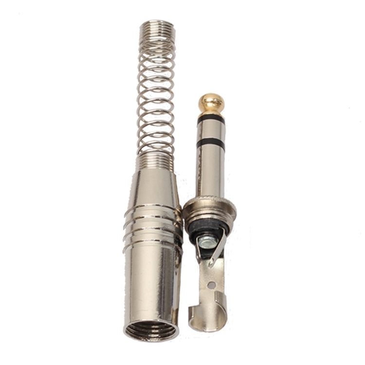 10 PCS 6.35mm Metal Audio Plug Stereo Microphone Cord Plug