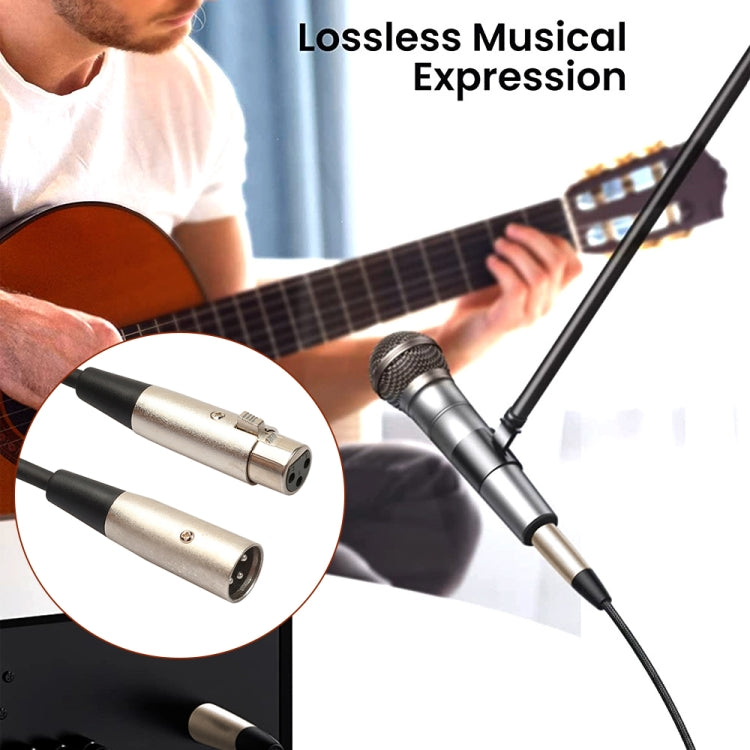 1m 3-Pin XLR Male to XLR Female MIC Shielded Cable Microphone Audio Cord