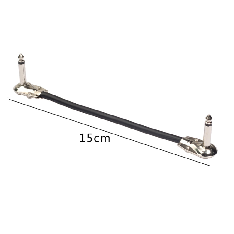 5 PCS TC095-15 6.35mm Male to Male Guitar Effector Connector Cable