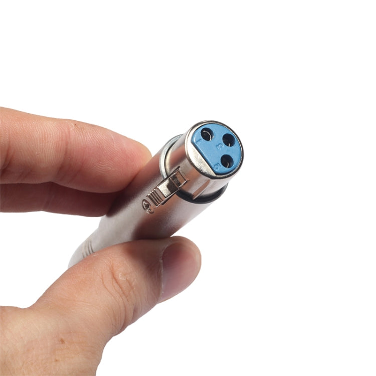 10 PCS LZ1163-1 6.35mm XRL Female to Female Audio Adapter