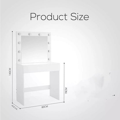 "York' LED Light Dressing Table and Stool sue-e furniture