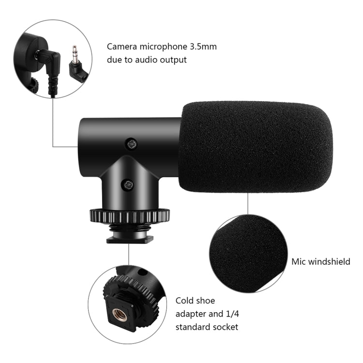 PULUZ Live Broadcast Smartphone Video Vlogger Kits Microphone + Tripod Mount + Phone Clamp Holder