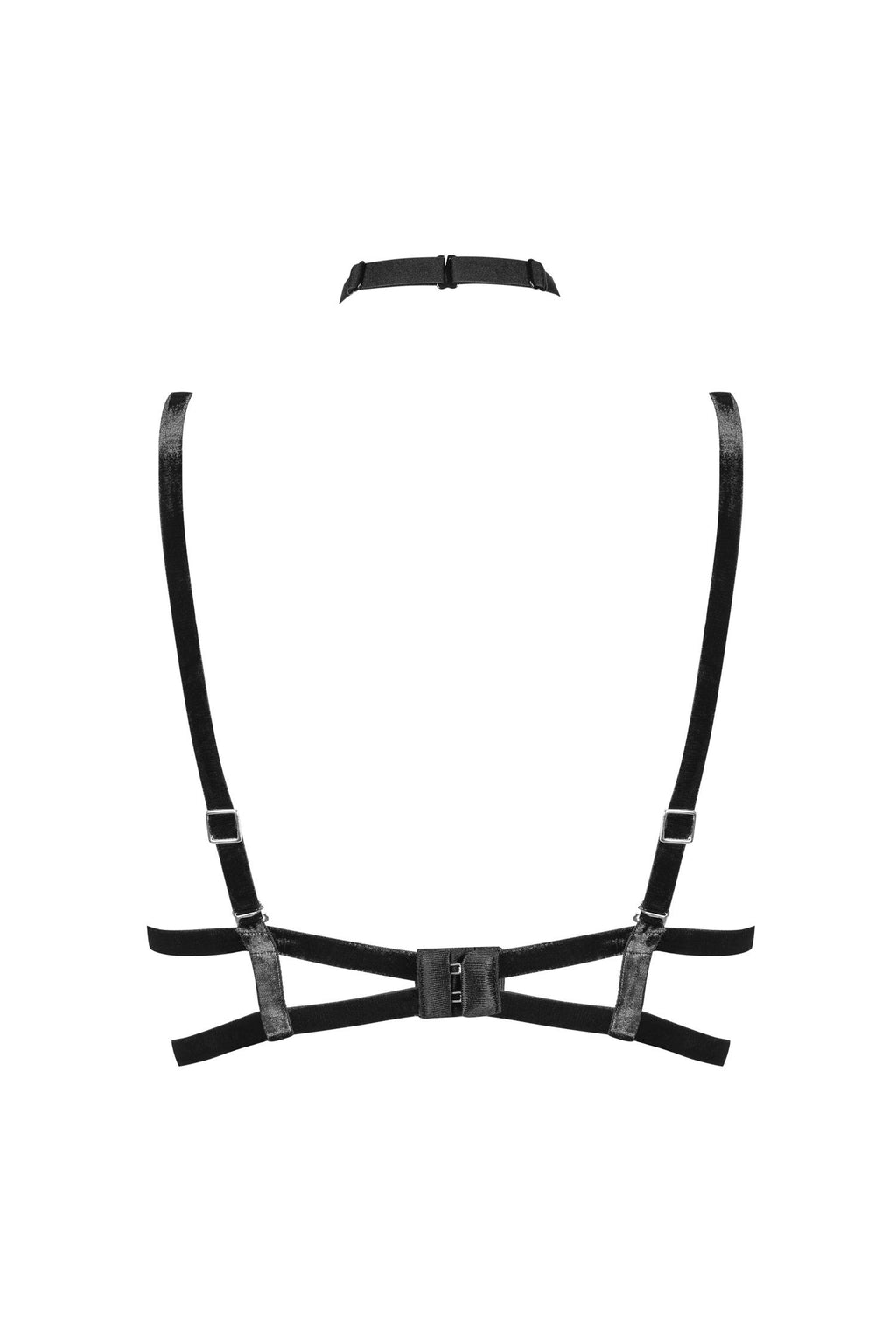 2618 Bra Straps, collar with golden chains - One Size-1