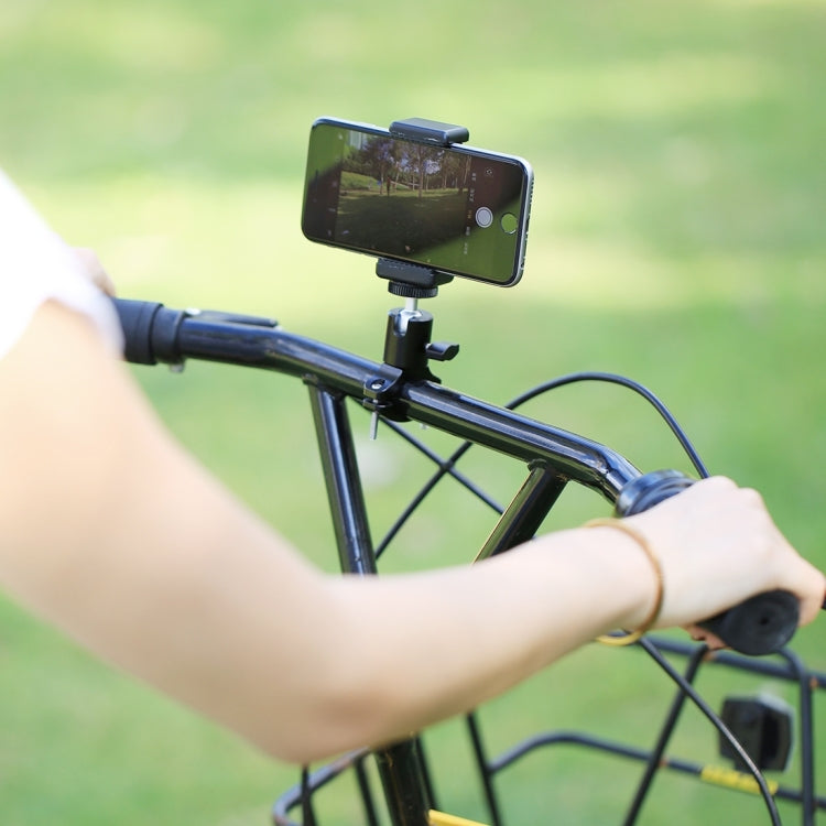 PULUZ Bike Aluminum Handlebar Tripod Ball Head Adapter Mount for GoPro HERO10 Black / HERO9 Black / HERO8 Black /7 /6 /5 /5 Session /4 Session /4 /3+ /3 /2 /1, DJI Osmo Action, Xiaoyi and Other Action Cameras