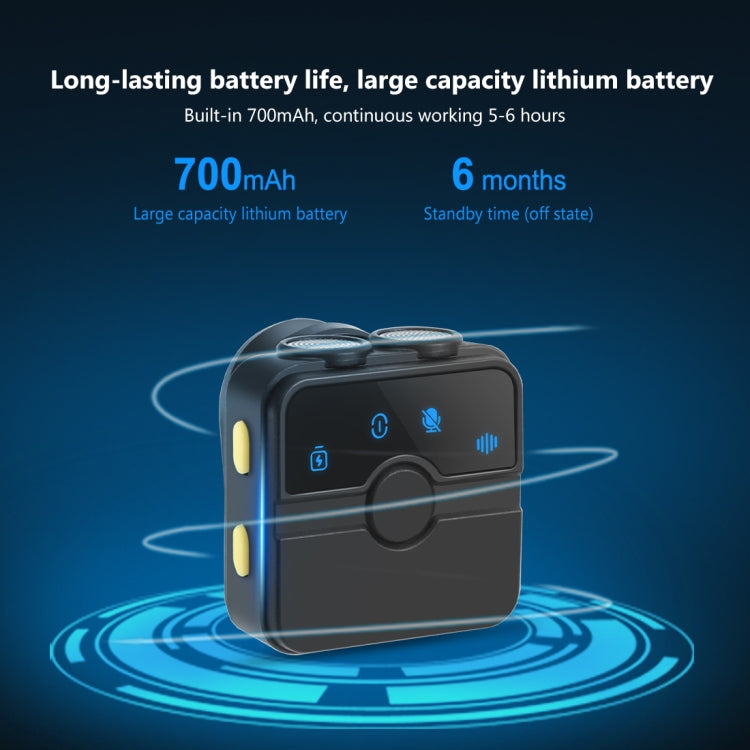 PULUZ Magnetic Lavalier Wireless Microphone with Charging Case Box, Type-C RX Receiver and 2 TX Microphones