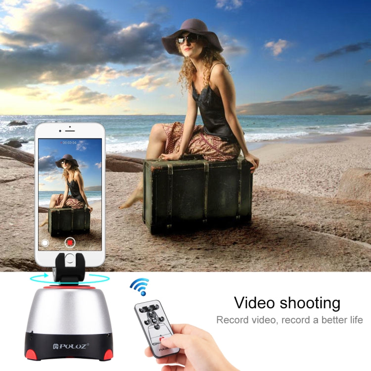 PULUZ Electronic 360 Degree Rotation Panoramic Head with Remote Controller for Smartphones, GoPro Action Cameras