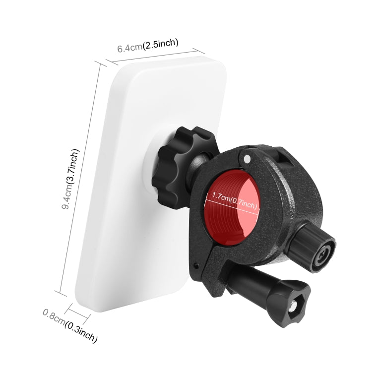 PULUZ 15W Magnetic Qi Wireless Charger Vlogging Phone Clamp Holder